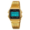thumbnail image 5 of Retro Stainless Steel Digital Watch, Waterproof Luminous Timepiece, with Stopwatch & Countdown, Classic Design for Outdoor Sports & Business Wear, 5 of 5