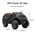 thumbnail image 2 of OFFCURVE ATV Cover with Buckle,XL 82.7"Waterproof Outdoor Heavy Duty 4 Wheeler,All Season Weather Proof Outdoor UV Protection, 2 of 5