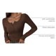 thumbnail image 4 of Remera PRETTYGARDEN Otoño 2025 Marrón Manga Larga Talle S, 4 of 9