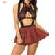 thumbnail image 1 of Ropa sexy de Navidad, uniforme de cosplay, traje de tentación, tela tejida de encaje, ropa sexy, negro, XXL Scienceny XX000039-13, 1 of 7