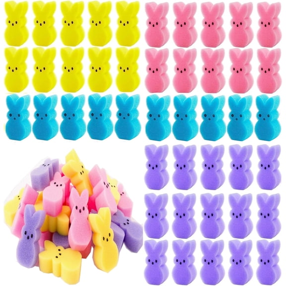 Vase Filler Decorations,Happon 64 Pcs Bunnies Vase Filler Kit, Easter Spring Rabbit Vase Filler for Table Centerpiece Spring Home Decoration