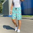 thumbnail image 6 of Daiia Sea animals Pattern Mens Woven Stretch Pajama Short,Short Pajama Pants-X-Large, 6 of 6