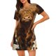 thumbnail image 1 of Disketp Cow With Butterflies Lilies para Camisón Corto de Manga Corta para Mujeres, Camisón Cómodo con Escote Redondo, Bonito y Confortable, 1 of 6