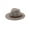 Grey, variant on D-GROEE Straw Sun Hats for Women Men Summer Sun Beach Hat Short Brim Straw Panama Fedora Hat