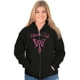 thumbnail image 4 of Celebrate Life Breast Cancer Support Zip Hoodie Sweatshirt Women Brisco Brands X, 4 of 6