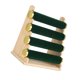 thumbnail image 4 of Soporte para brazaletes, expositor de brazaletes, diadema, base de madera de varias capas Cuatro Capas Verde, 4 of 9