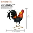 thumbnail image 4 of Alpine 25" Corporation Rooster Garden Statue, 4 of 14