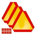 thumbnail image 1 of 3pcs Transportation Slow Moving Vehicle Safety Sign With Reflective Triangle Sign Vehicle Reflective, 1 of 5