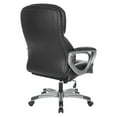 thumbnail image 3 of Executive Black Bonded Leather Chair with Titanium Coated Nylon Base, 3 of 5