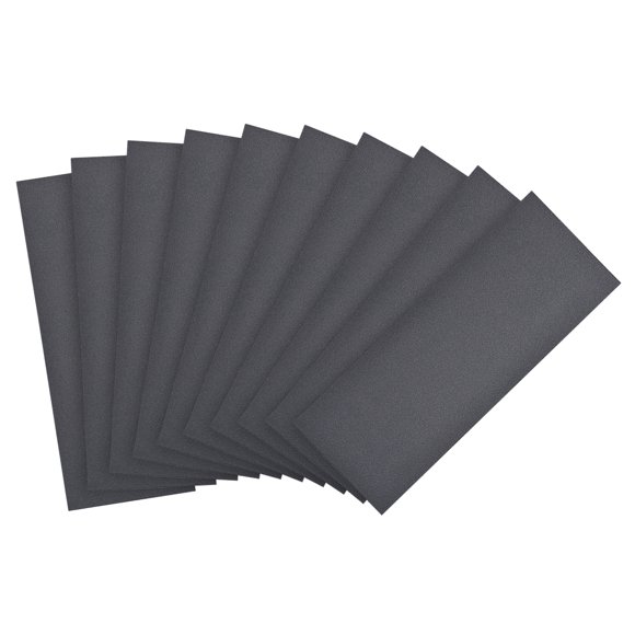 Unique Bargains Waterproof Sandpaper, Wet Dry Sand Paper Grit of 400, 9 x 3.7inch 10pcs