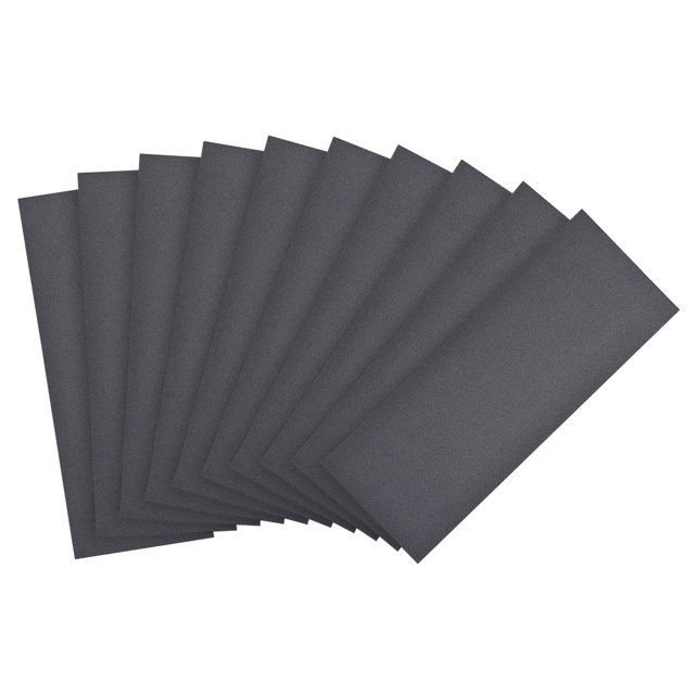 Unique Bargains Papier de Sable Imperméable, Grain de Sable Humide et Sec de 400, 9 x 3,7 Po 10 Pcs