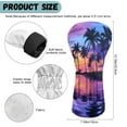 thumbnail image 6 of Yuyamidu Purple Sunset Golf Club Head Covers Coconut Tree Driver Fairway Wood Hybrid Golf Head Cover Waterproof Golf Headcovers for Men Women, 6 of 7