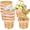 Natural, variant on Round Picnic Basket Wooden Apple Basket 7" x 6" Garden Farm Fruit Basket Woven Flower Bucket Easter Egg Basket Outdoor Picnic Camping Gift Picnic Bucket 6pcs