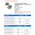 thumbnail image 2 of Front Wheel Hub Assembly Set - Compatible with 2011 - 2016 Ford F-250 Super Duty 2012 2013 2014 2015, 2 of 2