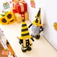 thumbnail image 5 of Stretchy Bumblebee Gnome Plush Doll - With Striped Bumblebee Hat & Shoes, Long White Beard, Holding Honey Dipper, Stretchy Feature, No Tag - For Home Decor, Spring Decoration, Honey Bee Theme Party,, 5 of 9