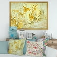 thumbnail image 3 of Designart 'Abstract Yellow Flower Grunge Art' Modern Framed Art Print, 3 of 4
