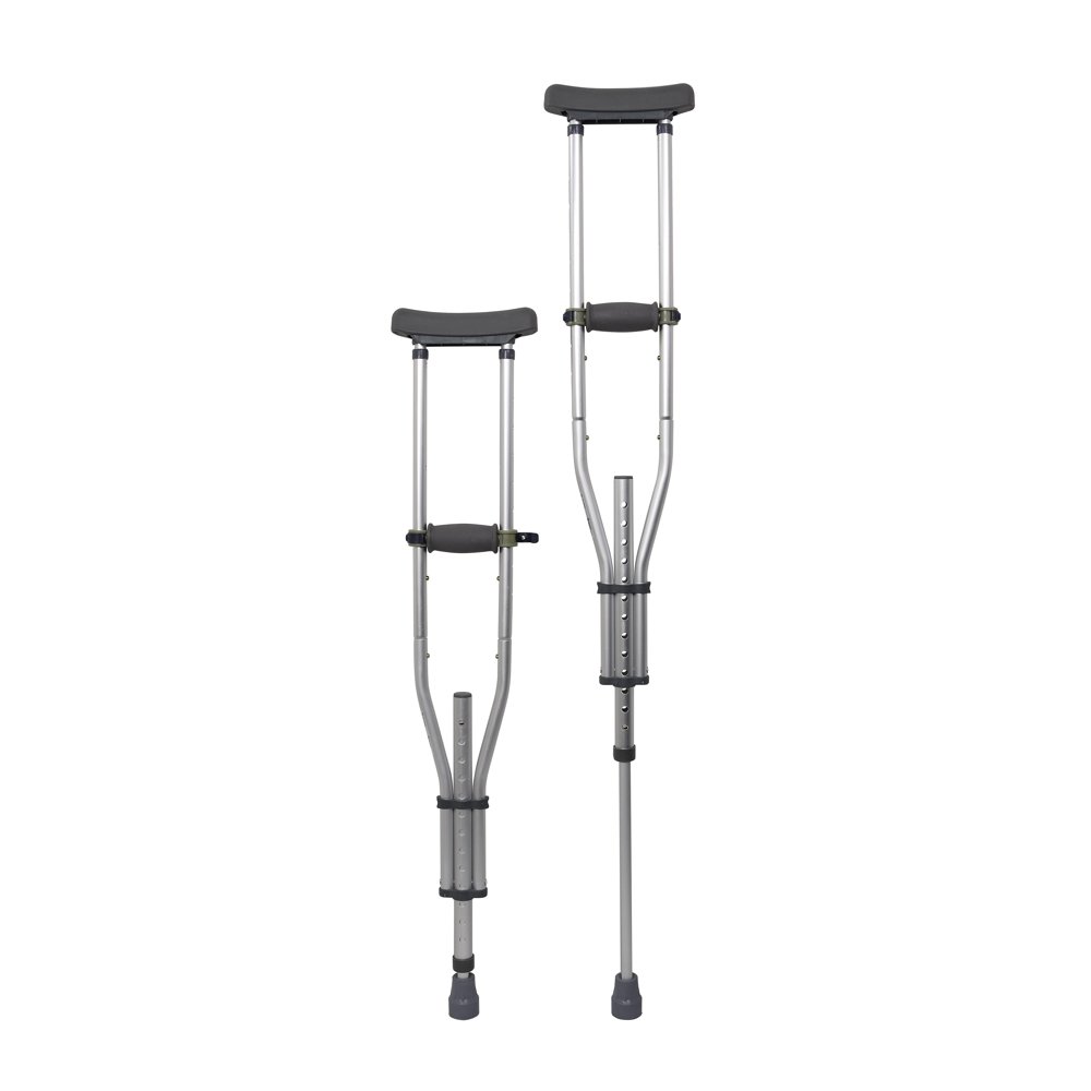 McKesson Underarm Crutches Aluminum Frame Youth / Adult / Tall Adult
