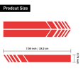 thumbnail image 2 of Car Rear View Mirror Stickers Decor Car Body Sticker Vinyl 4pcs (Red), 2 of 6