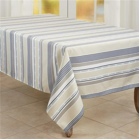 

65 x 160 in. Striped Oblong Tablecloth Khaki