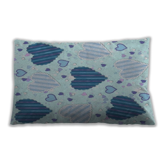 Ahgly Company Outdoor Rectangular Patterned Lumbar Throw Pillow, 13 inch by 19 inch