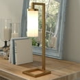 thumbnail image 5 of Evelyn&Zoe Malva 26" Modern Metal Table Lamp with White Milk Cylinder Glass Shade, 5 of 6