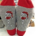 thumbnail image 2 of Luxalzxs Unisex Christmas Crew Socks, Winter Warm Thermal Novelty Christmas Tree Wine Glass Print Socks for Family Christmas, Holiday or Birthday Gift, 2 of 2