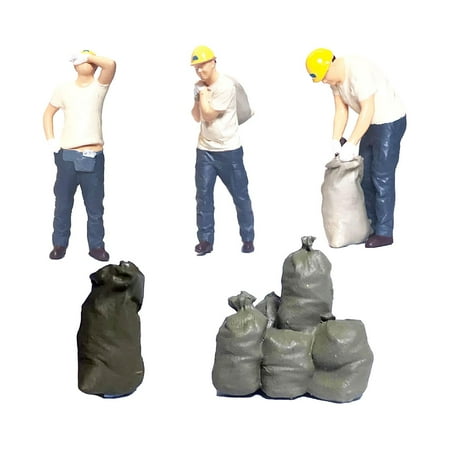 Realistic 1:87 People Figurines Worker Model Figurines for Display ...