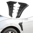 thumbnail image 4 of Coconut Ok Carbon Black Car Fender Side Vents Air Flow Intake Hole Grille Sticker Cover,Carbon Fiber, 4 of 9