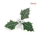 thumbnail image 3 of Naiovety 20 piezas, 10MM, Navidad, acebo artificial, bayas, hojas verdes, ornamento, simulación, reutilizable, flores secas, manualidades, Kits de decoración para fiestas Hoja de fruta plateada, 3 of 6
