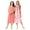 Sweet Coral Flower, variant on Plus Size 2-Pack Sleeveless Nightgown