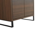 thumbnail image 5 of Fine Fixtures Opulence Collection 30 in. W x 18 in. D x 33 in. H Bathroom Vanity in Walnut Ebony with White Ceramic Sink - Black hardware, 5 of 9