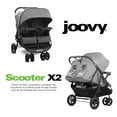 Joovy Scooter X2 Double Stroller with Snack Trays Charcoal