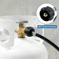 thumbnail image 3 of Propane Tank Adapter for 1 Lb. Tanks,Upgraded Propane Refill Adapter Hose, 4 FT/48 Inch Propane Extension Refill Hose, 3 of 7
