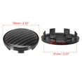 thumbnail image 5 of Unique Bargains 4pcs 53mm 59mm Wheel Car Center Hub Caps Hubcaps Covers Universal Rims Hub Cap Parts Black, 5 of 6