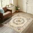 thumbnail image 4 of ZENELESS Small Area Rugs,2x3ft Low Pile Anti-slip Carpet for Bedroom Entryway,Living Room Entryway, Dining Room Entryway Apricot, 4 of 9