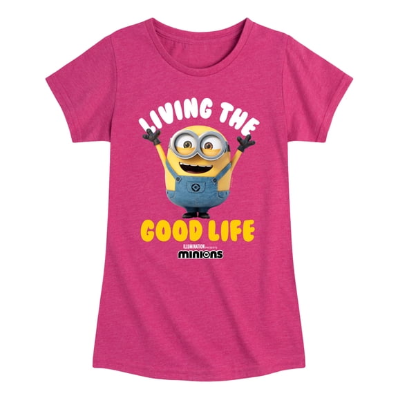 Despicable Me Minions - Living The Good Life - Toddler & Youth Girls Short Sleeve Graphic T-Shirt