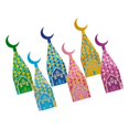 thumbnail image 2 of 6 piezas Eid Ramadán caja de dulces ligero Ramadán bolsas de regalo caja de embalaje de regalos Multicolor, 2 of 9