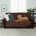 thumbnail image 6 of FurHaven Pawprint Non-Skid Sofa and Chair Furniture Protector for Dogs and Cats - Sofa, Dark Brown, 6 of 11