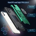 thumbnail image 5 of Anqrp Design for iPhone 11 Case, Military Grade Shockproof Protective Rugged Phone Case 360° Rotatable Metal Kickstand, 5 of 5