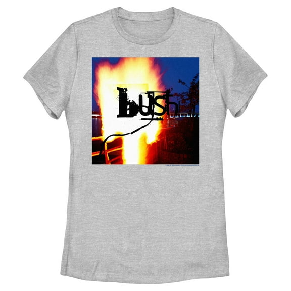 Women's Bush Razorblade Suitcase Album Cover Graphic Tee Athletic Heather 2X Large