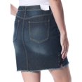 thumbnail image 4 of JESSICA SIMPSON $69 Womens New 1259 Navy High Rise Lace Up Denim Skirt 29 WAIST, 4 of 4