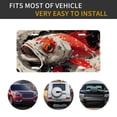 thumbnail image 5 of Zufioo Abstract Red Koi Fish Art Print Car Aluminum Front License Plate, 12x6 Inch Decorative Personalized Car License Plate Car Accessories, 5 of 8