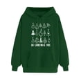 thumbnail image 5 of IROINNID Women's Long Sleeve Hoodie Mid-Length Print Casual Pocket Shirt Pullover Sweatshirts, Green, 5 of 5