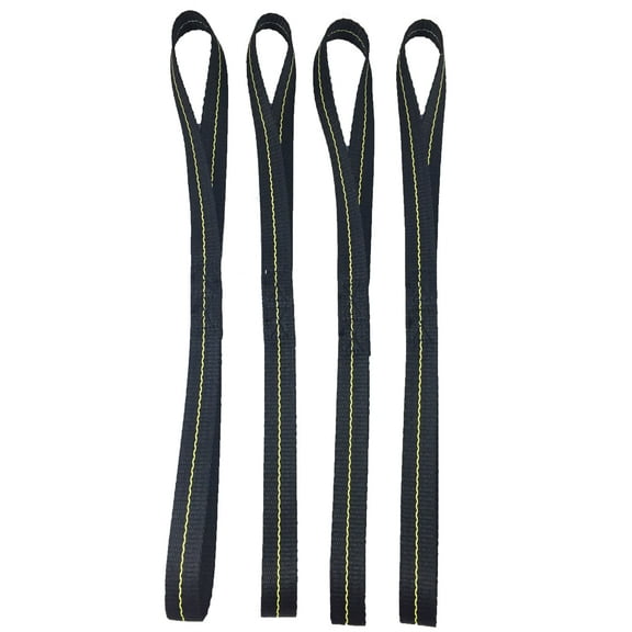 18" Soft Loop Tie Down Straps, 4 Pack. 2,789 Lb Break Strength. Made in the USA