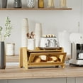 thumbnail image 6 of Bamboohomie Bamboo Bread Box for Homemade Bread, Kitchen Countertop Storage with Transparent Door Panel, Farmhouse Organizer, Natural, 6 of 7