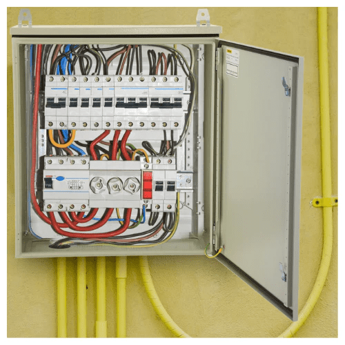 NEMA 4 Carbon Steel Enclosure 24 x 24 x 8'' Electrical Junction Box Hinged