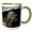Green/White, variant on 3drose, Galapagos Giant Tortoise, Santa Cruz Island, Galapagos, Ecuador, 15oz Mug