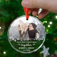 thumbnail image 5 of Our 2nd Christmas Together Glass Ornament 2025, Photo/Date/Name Mr & Mr Together Christmas Ornament Gift for Wedding Dating Anniversary, Second Xmas Together Glass Ornaments, 5 of 6