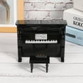 thumbnail image 3 of Modelo musical, piano vertical en miniatura de madera, caja de música para piano, piano en miniatura, artesanía excepcional, 3 of 6
