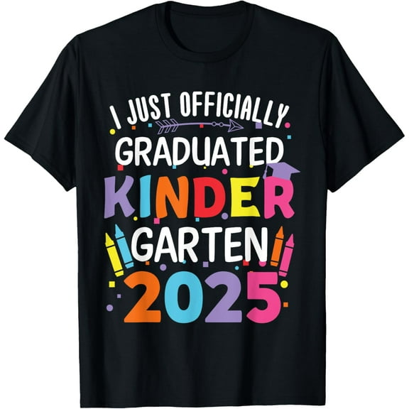 I Officially Graduated Kindergarten Class Of 2025 Graduation T-Shirt